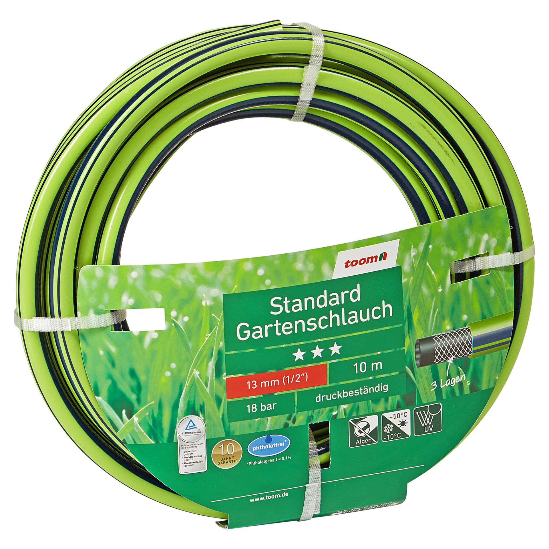 toom Gartenschlauch 'Standard' phthalatfrei Ø 13 mm (1/2") 10 m von toom