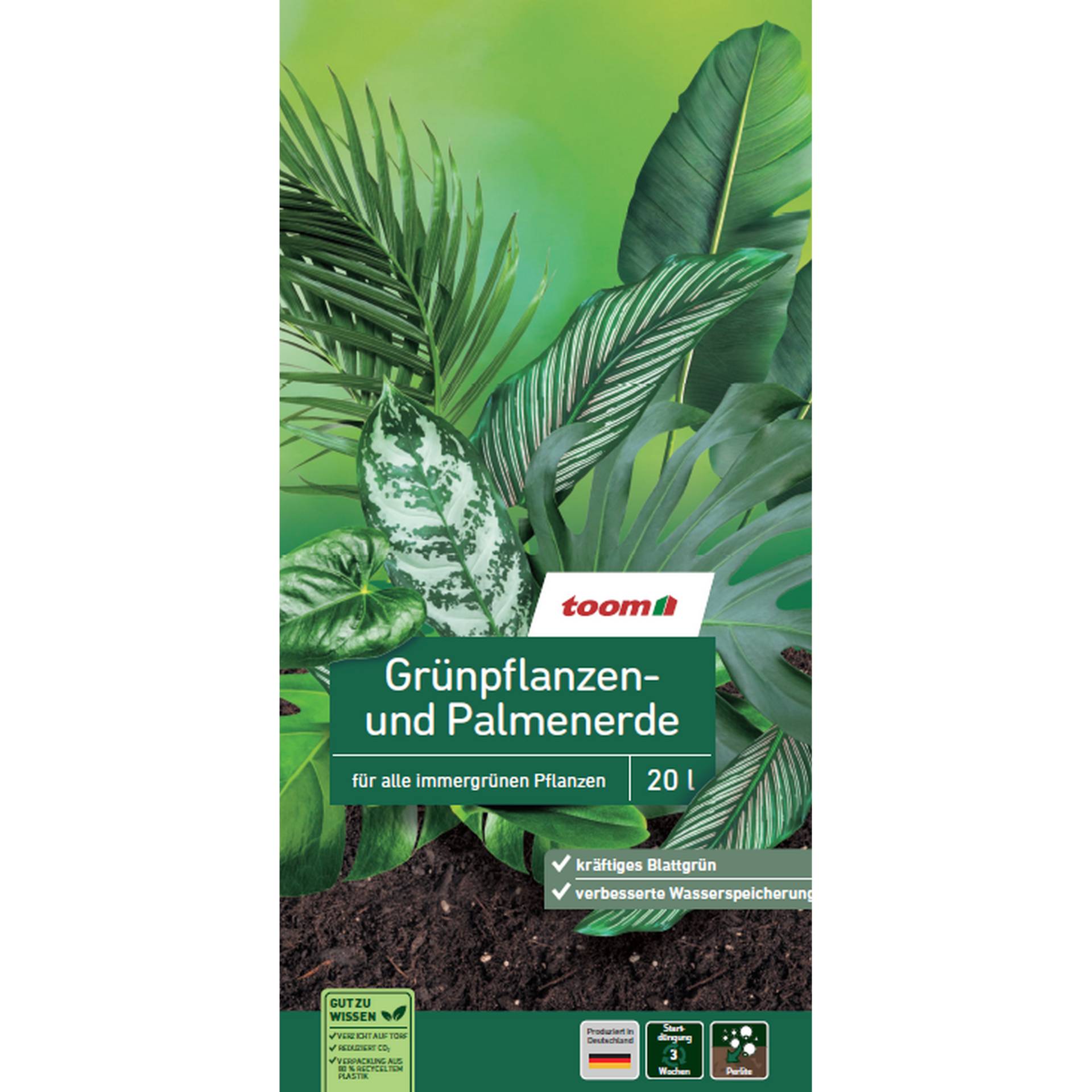 toom Grünpflanzen- und Palmenerde torffrei 20 l toom Grünpflanzen- und Palmenerde torffrei 20 l von toom