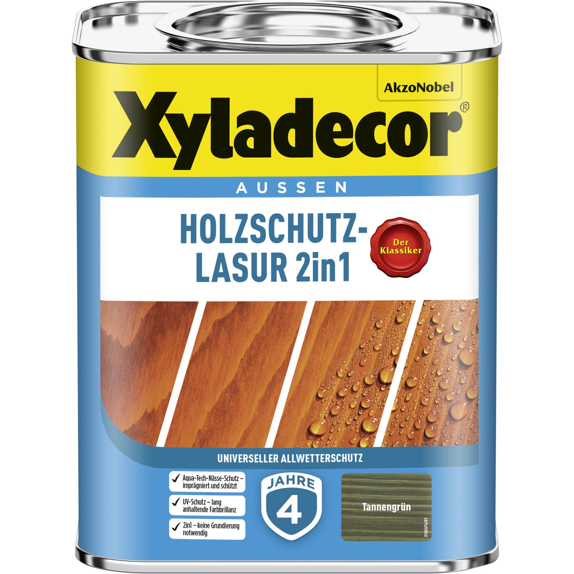 Xyladecor 2in1 Holzschutzlasur tannengrün 750 ml Xyladecor 2in1 Holzschutzlasur tannengrün 750 ml von Xyladecor