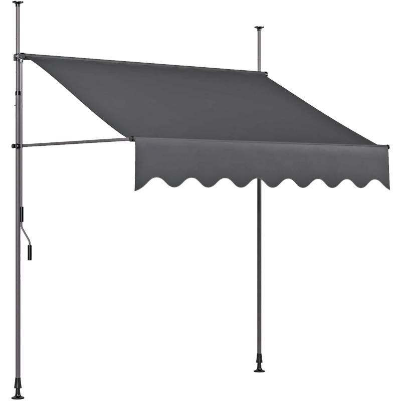 toom Klemmmarkise anthrazit 3,5 x 3 m von toom