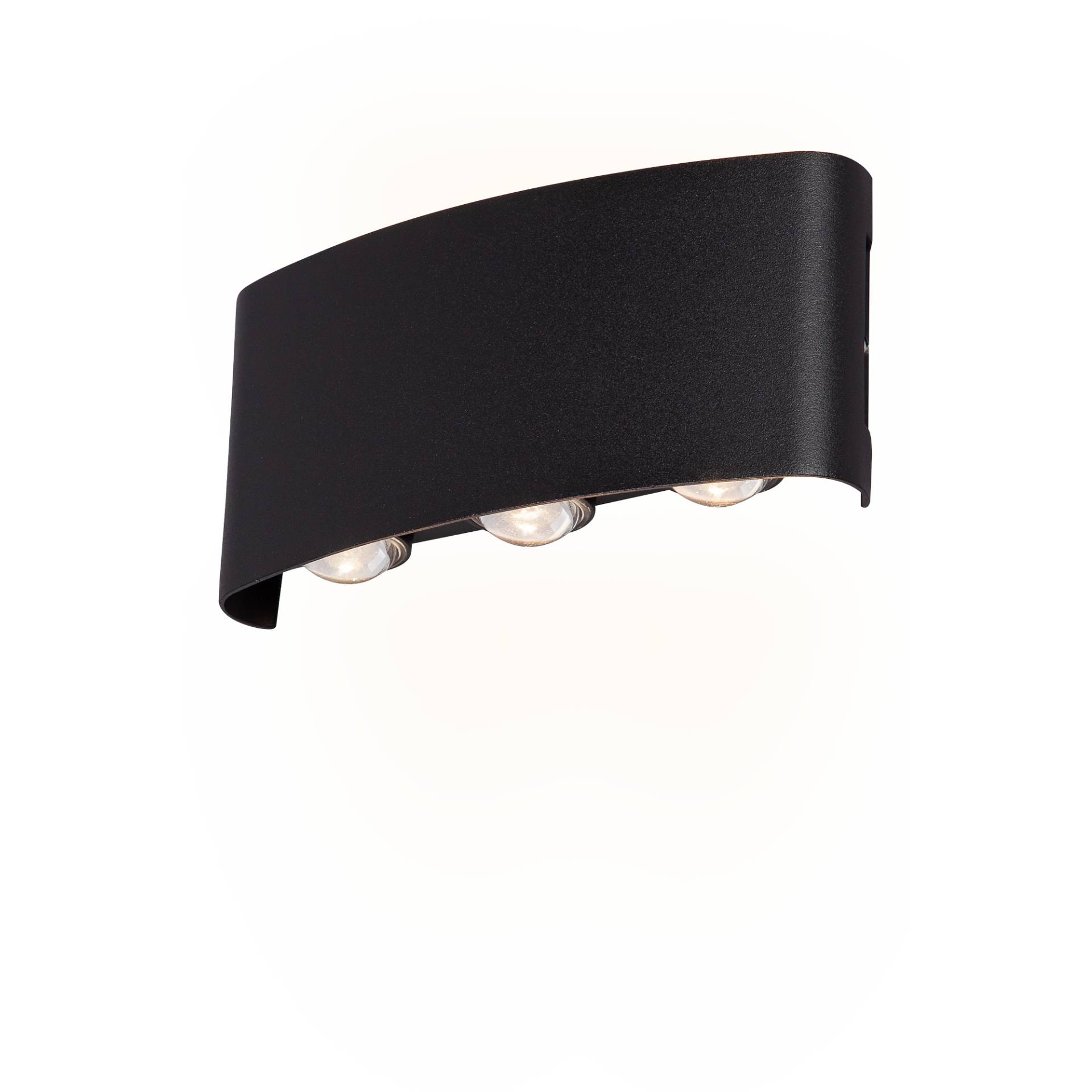 toom LED-Außenwandleuchte 'Toronto' schwarz halbrund 4 x 17 x 8 cm toom LED-Außenwandleuchte 'Toronto' schwarz halbrund 4 x 17 x 8 cm von toom