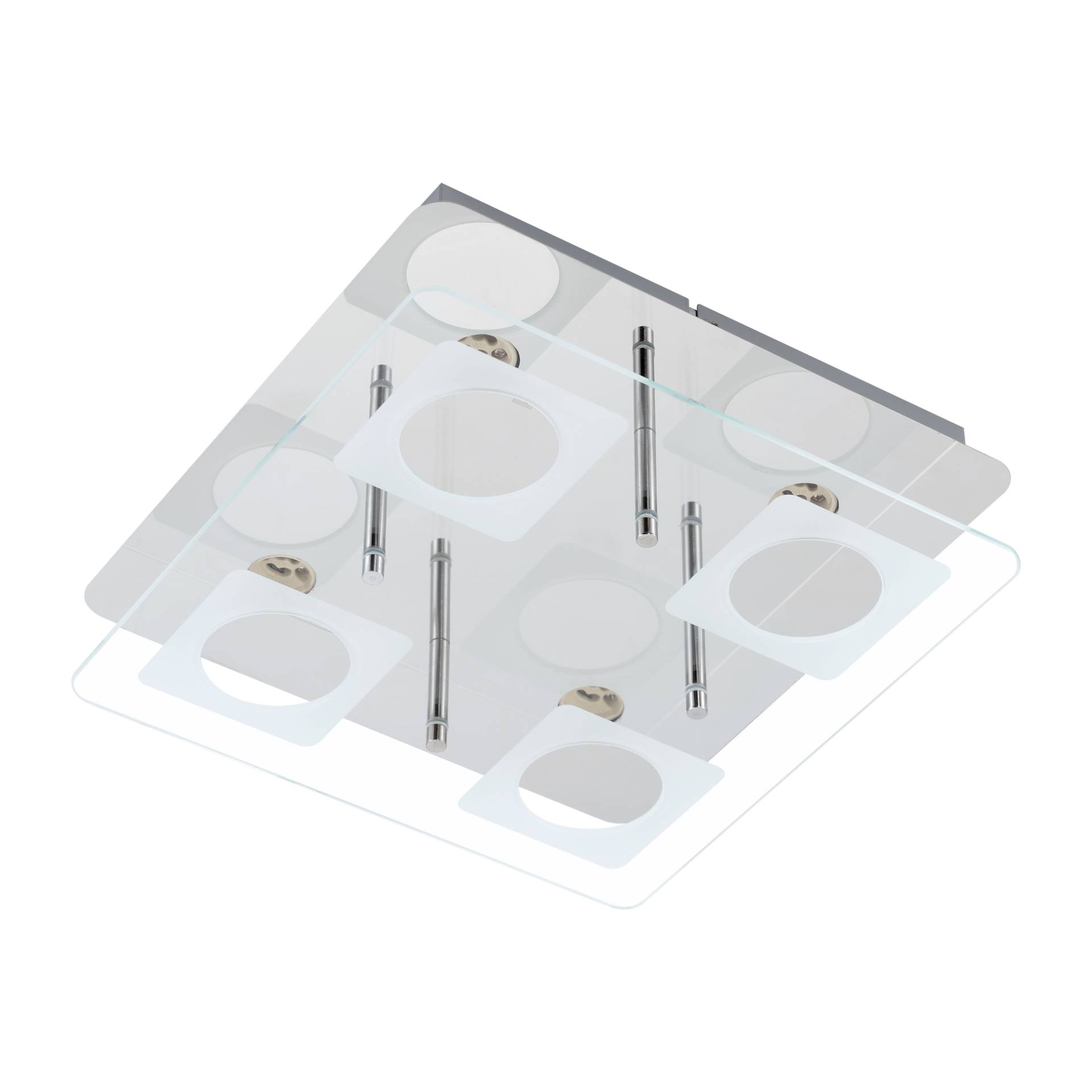 toom LED-Deckenleuchte 'Cosima' weiß 4-flammig 30 x 24 x 7 cm toom LED-Deckenleuchte 'Cosima' weiß 4-flammig 30 x 24 x 7 cm von toom