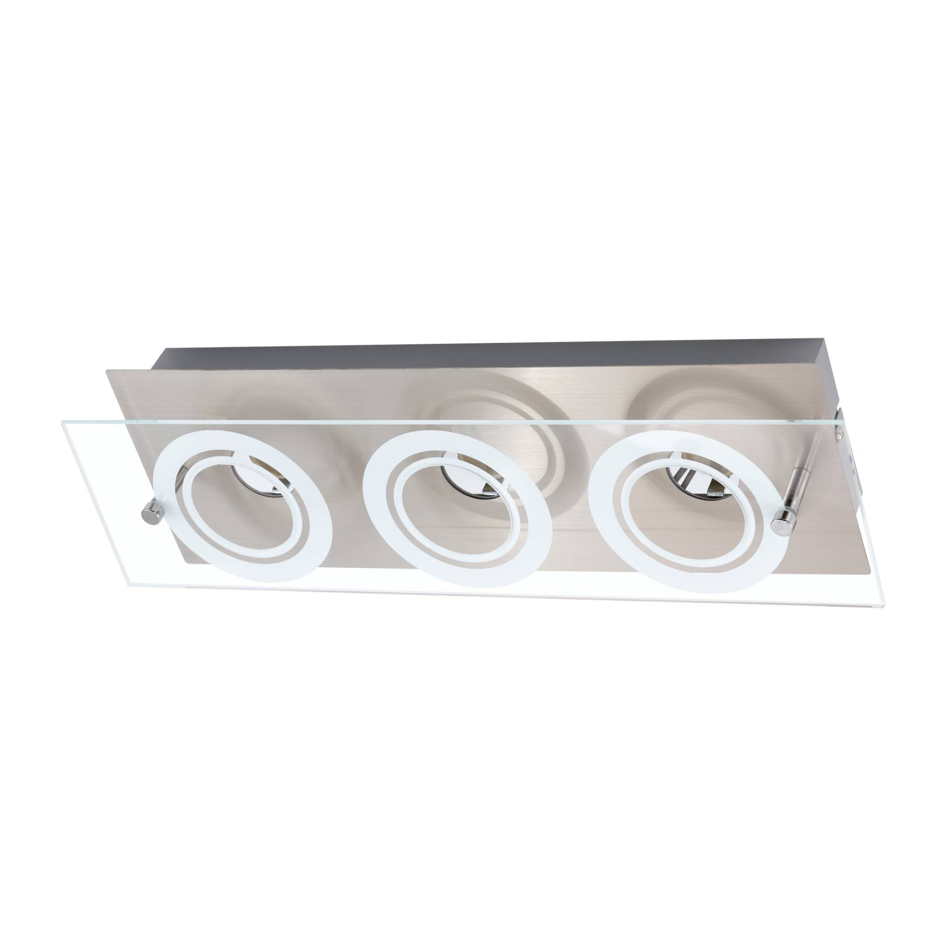 toom LED-Deckenleuchte 'Leonie' silbern 3-flammig 38 x 12 x 7 cm toom LED-Deckenleuchte 'Leonie' silbern 3-flammig 38 x 12 x 7 cm von toom