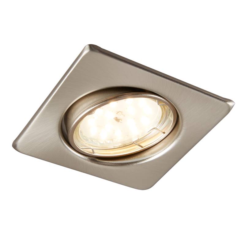 toom LED-Einbauleuchte dimmbar matt-nickel 350 lm Komplett-Set, 3 Stück von toom