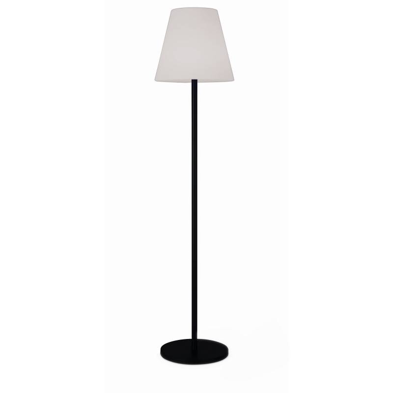toom LED-Solar-Stehleuchte RGB Edelstahl schwarz Ø 34,5 x 150 cm von toom