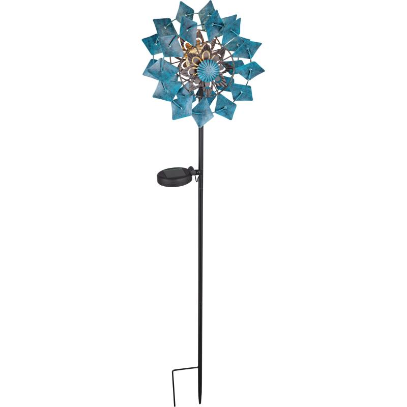 toom LED-Solarspieß Windspiel blau 92 cm von toom