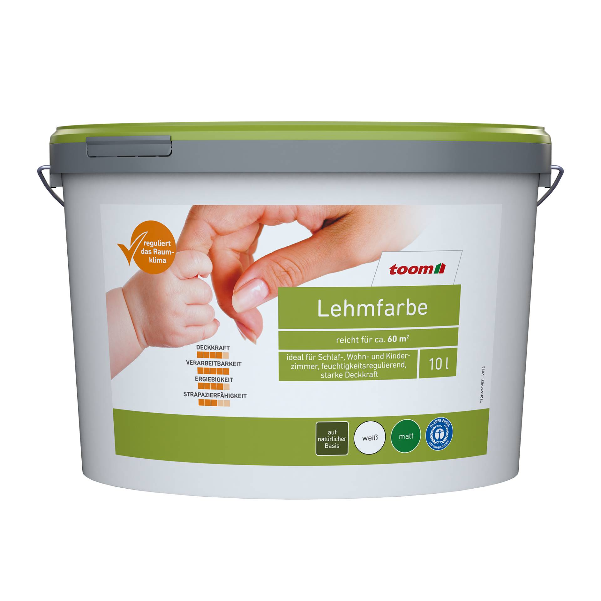 toom Lehmfarbe weiß matt 10 l toom Lehmfarbe weiß matt 10 l von toom