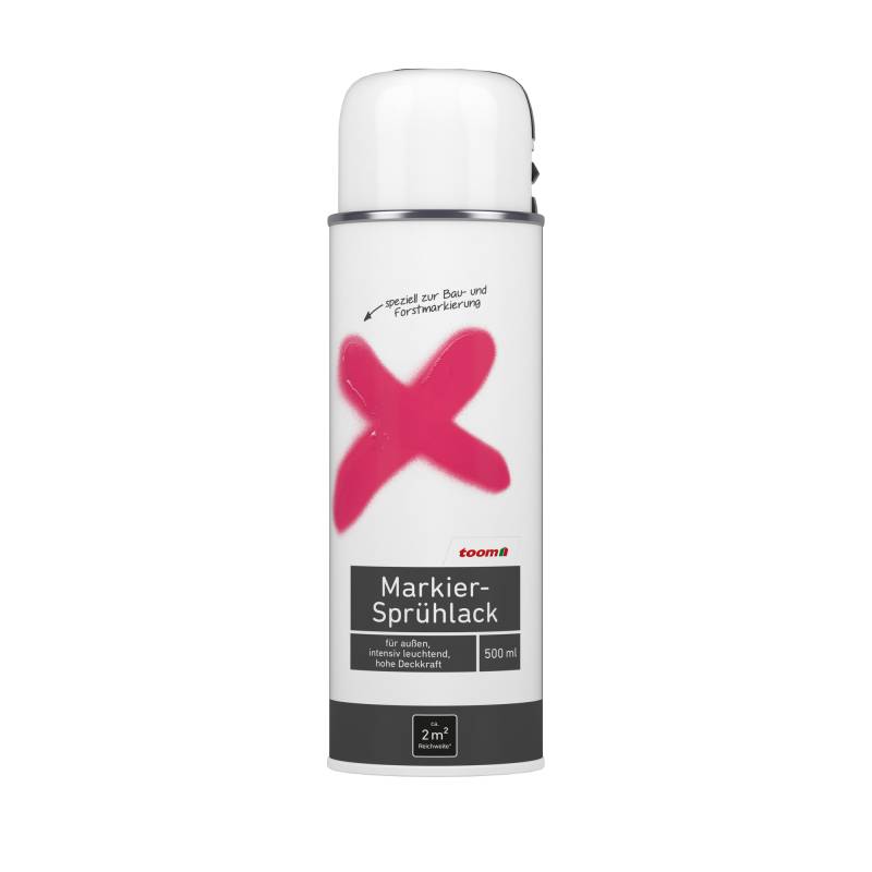 toom Markier-Sprühlack weiß seidenmatt 500 ml von toom