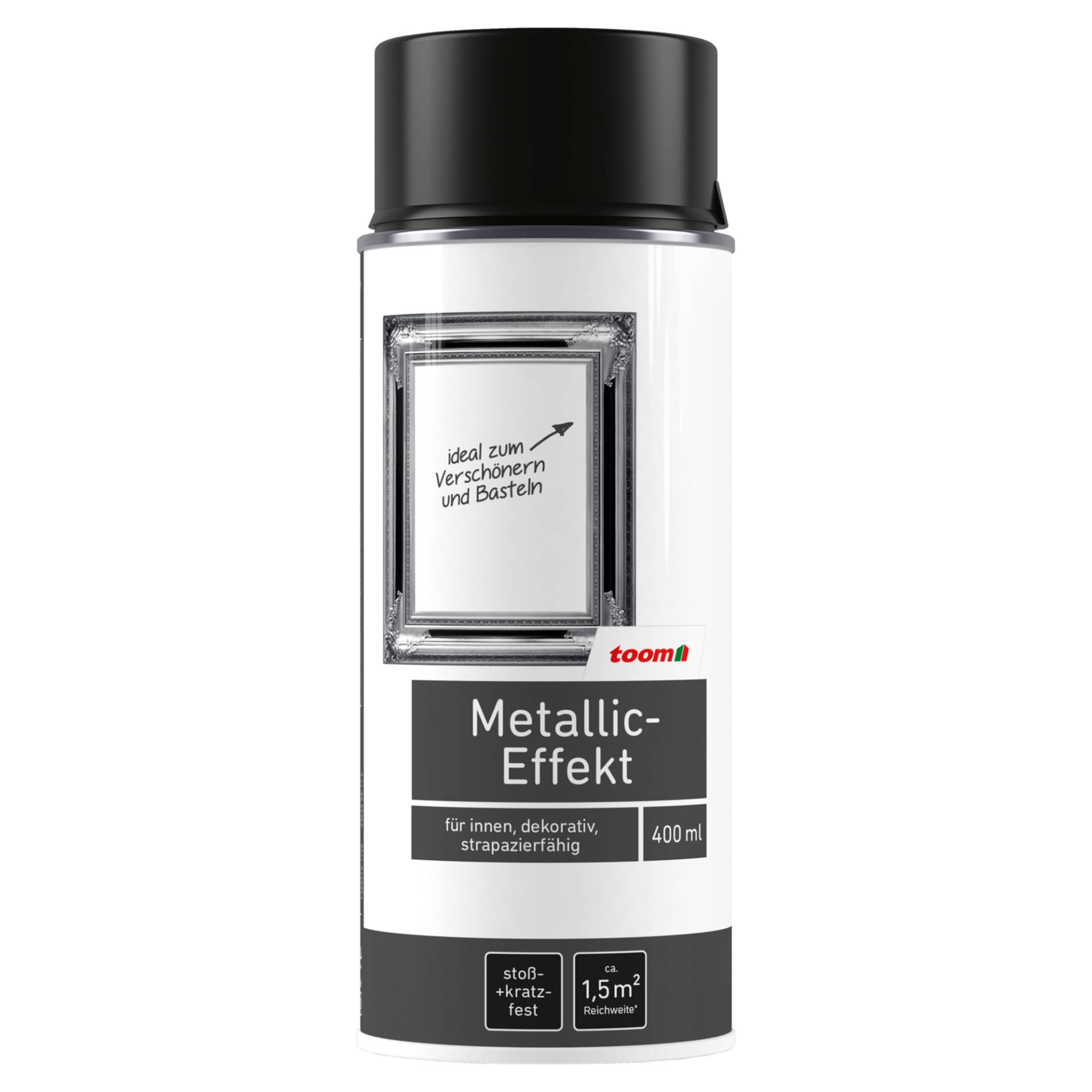 toom Metallic-Effekt-Sprühlack anthrazitfarben glänzend 400 ml toom Metallic-Effekt-Sprühlack anthrazitfarben glänzend 400 ml von toom
