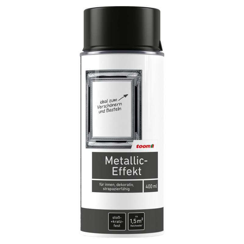 toom Metallic-Effekt-Sprühlack anthrazitfarben glänzend 400 ml von toom