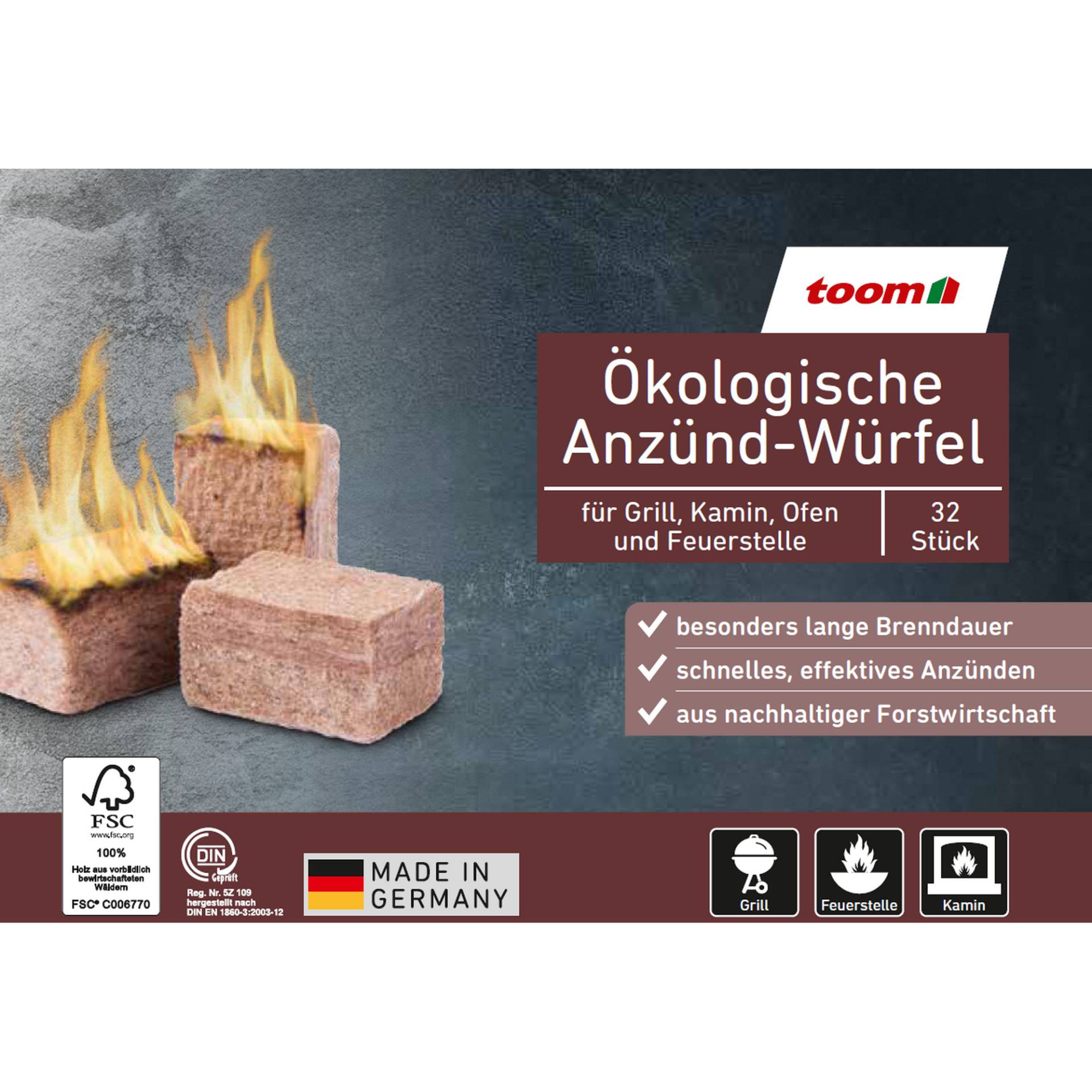 toom Anzündwürfel 32 Stück toom Anzündwürfel 32 Stück von toom