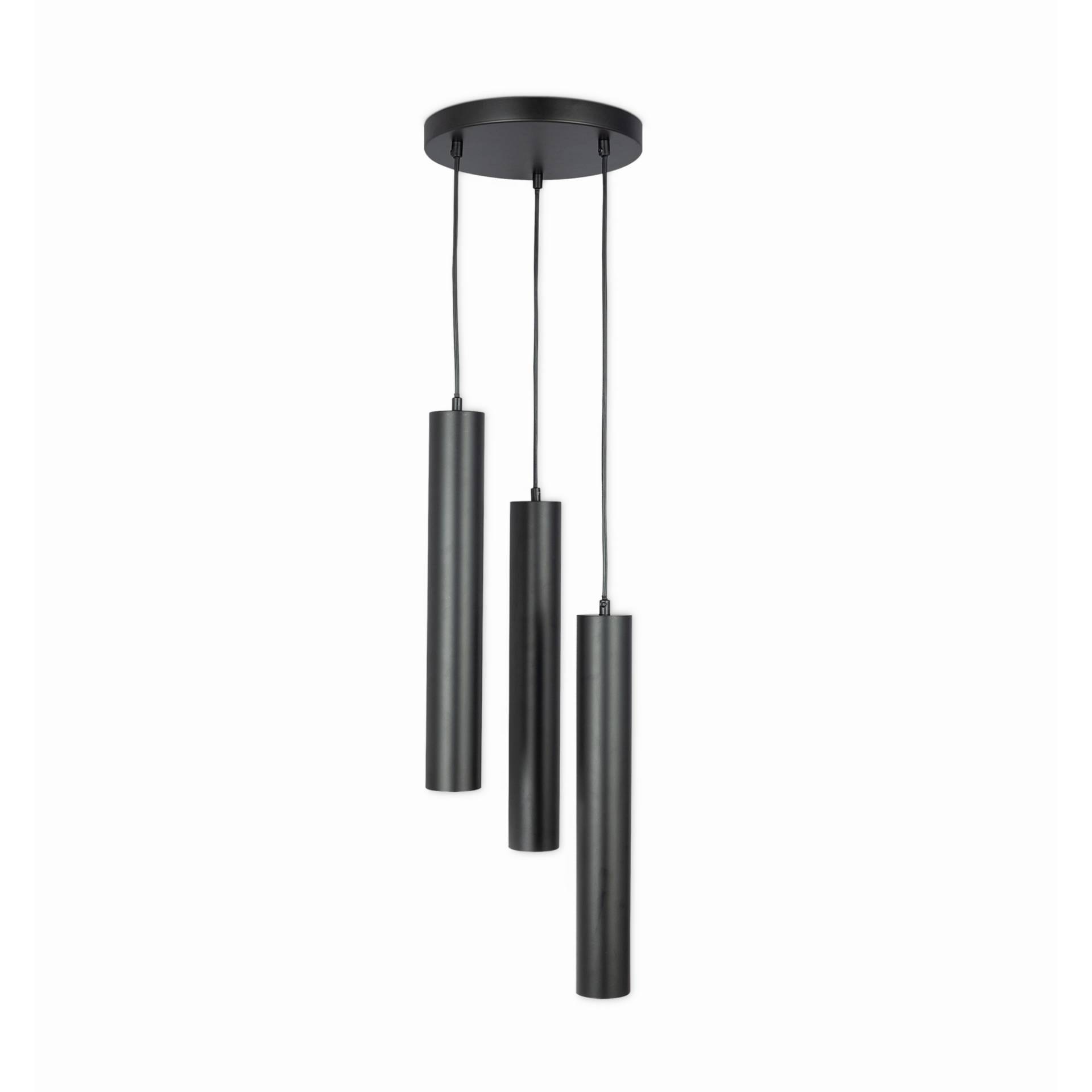 toom Pendelleuchte 3-flammig, 107 cm, metall schwarz von toom