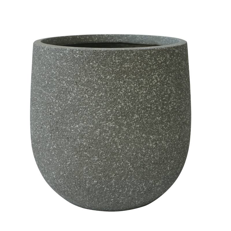 toom Pflanzgefäß 'Bosavi' Fibreclay grau Ø 20 x 20 cm von toom
