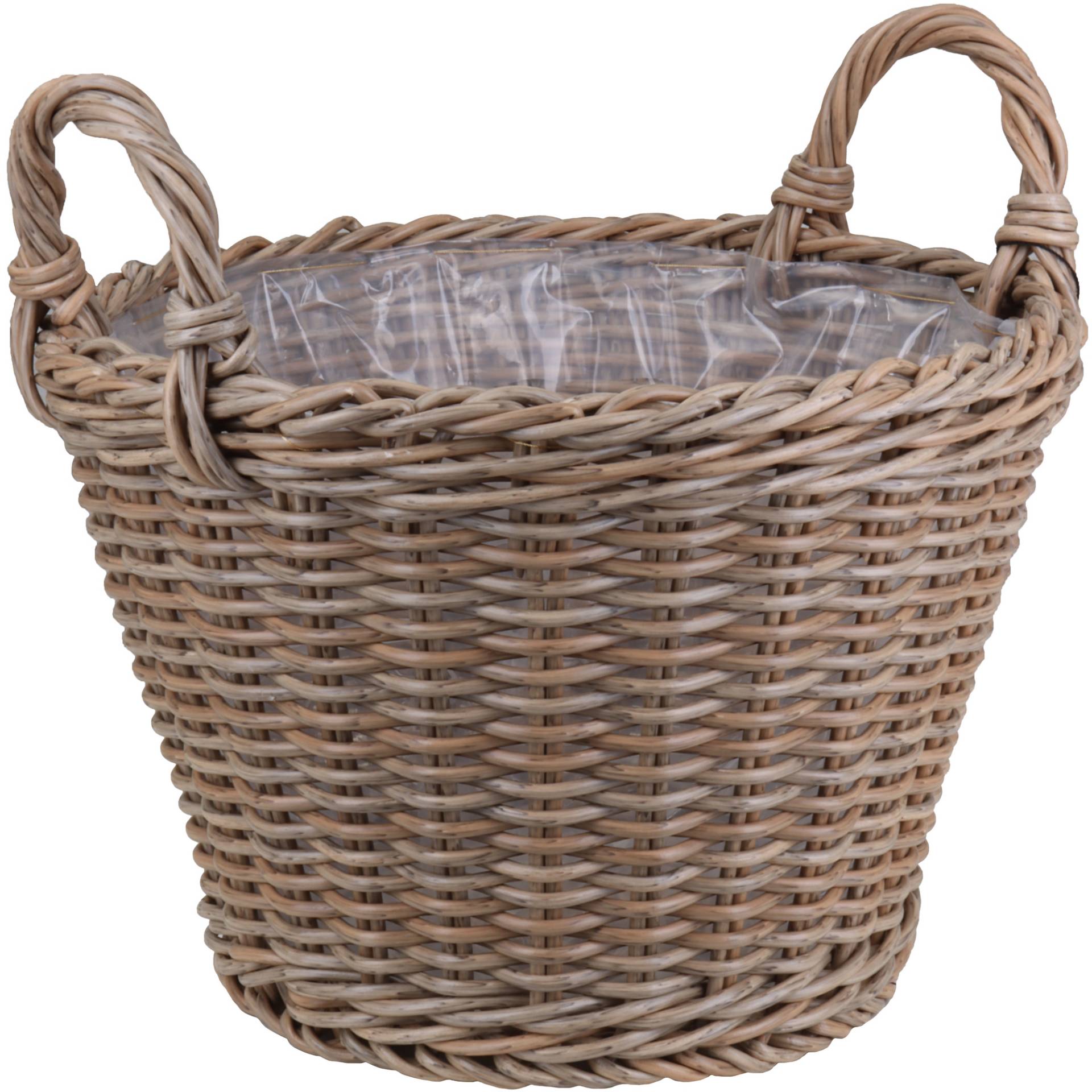 toom Pflanzkorb Polyrattan natur/braun rund mit 2 Griffen Ø 40 x 30/37 cm, mit Polybeutel toom Pflanzkorb Polyrattan natur/braun rund mit 2 Griffen Ø 40 x 30/37 cm, mit Polybeutel von toom