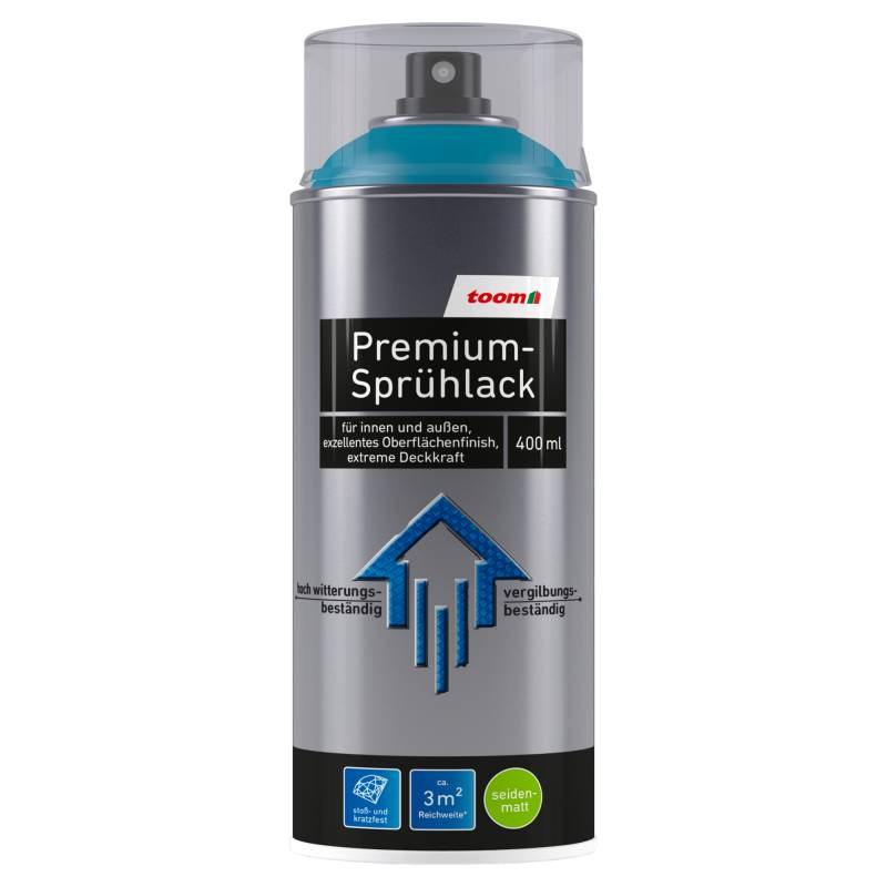 toom Premium-Sprühlack petrolfarben seidenmatt 400 ml toom Premium-Sprühlack petrolfarben seidenmatt 400 ml von toom