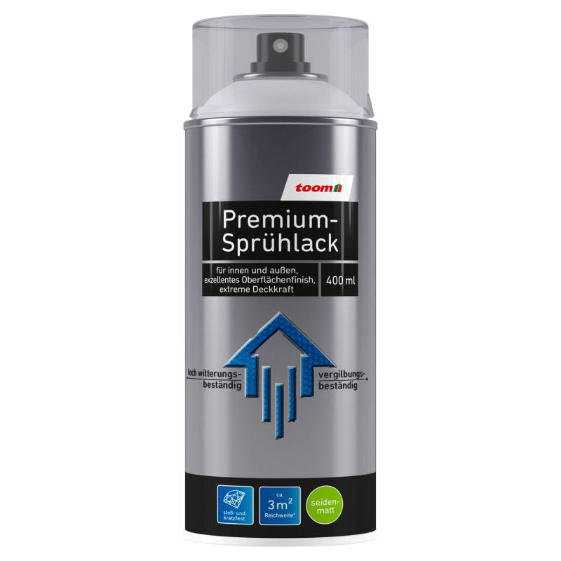 toom Premium-Sprühlack reinweiß seidenmatt 400 ml von toom