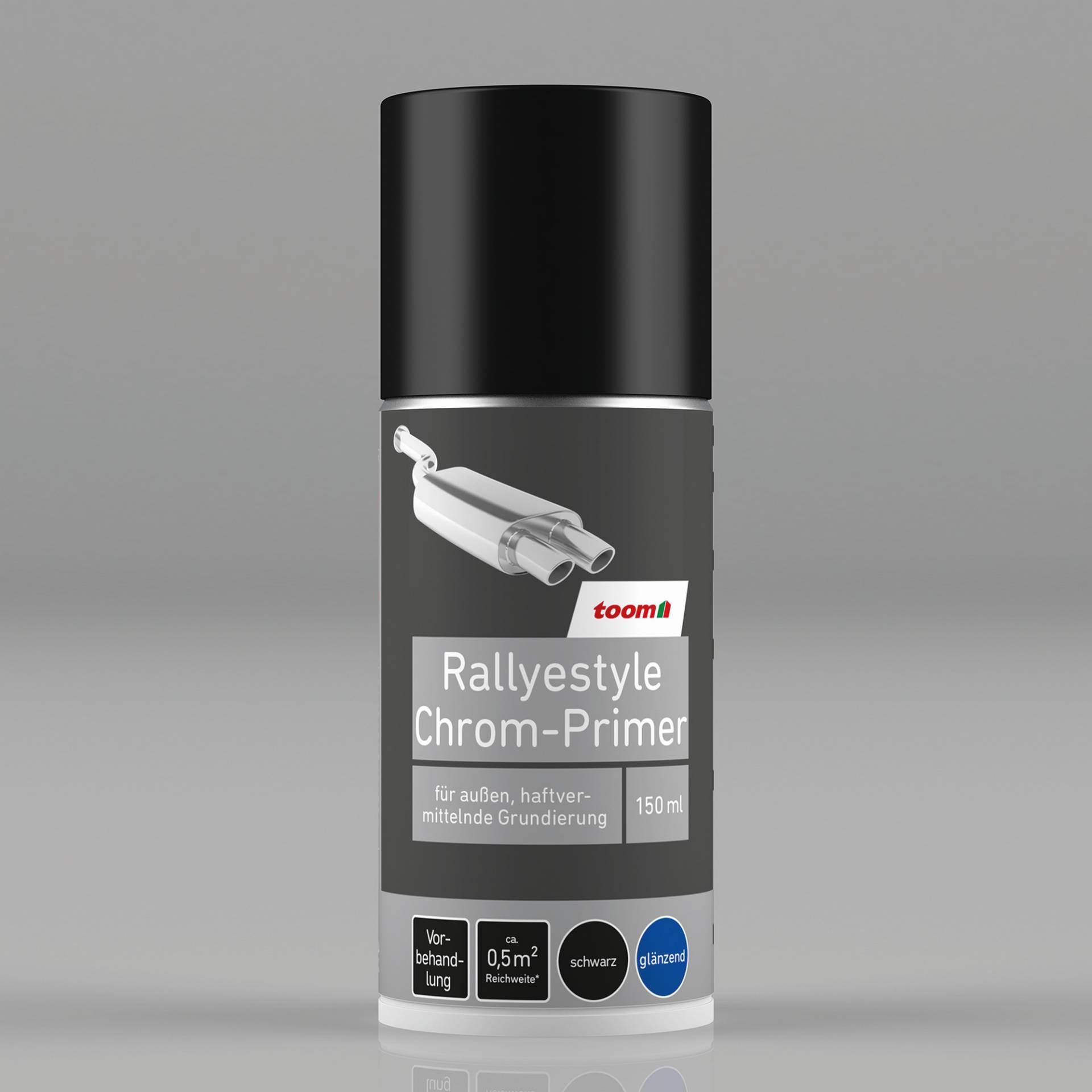 toom Rallyestyle-Sprühlack schwarz glänzend 150 ml von toom