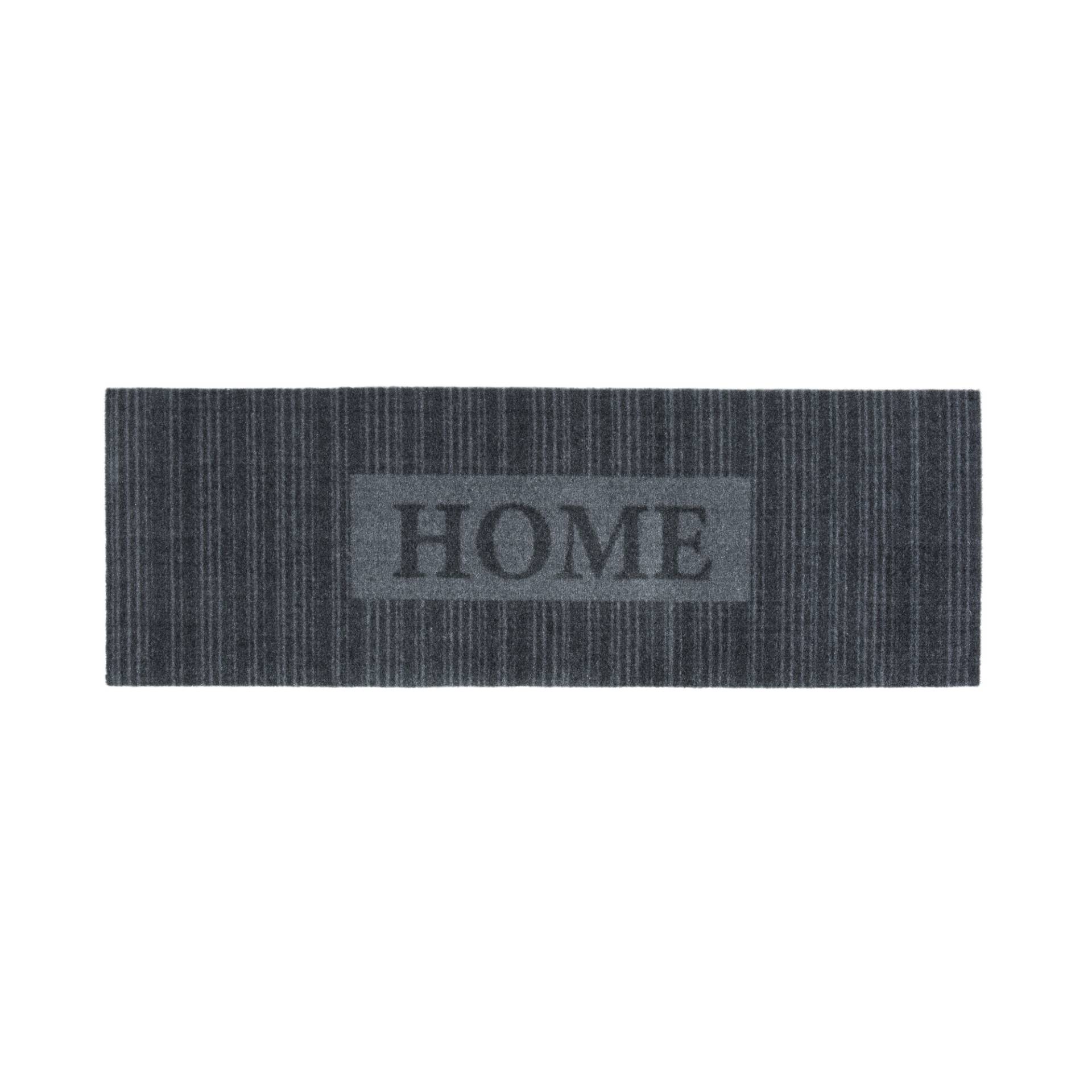 toom Schmutzfangmatte 'Home Stripe' anthrazit 25 x 75 cm von toom