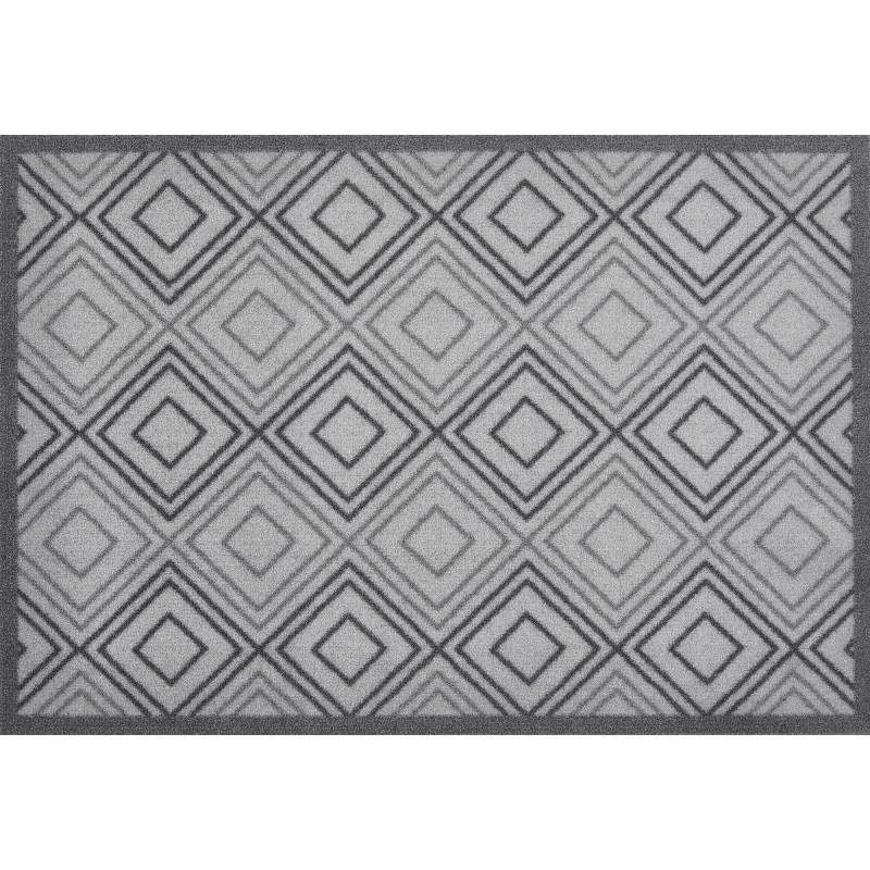 toom Schmutzfangmatte 'Karo' grau/anthrazit 50 x 70 cm von toom