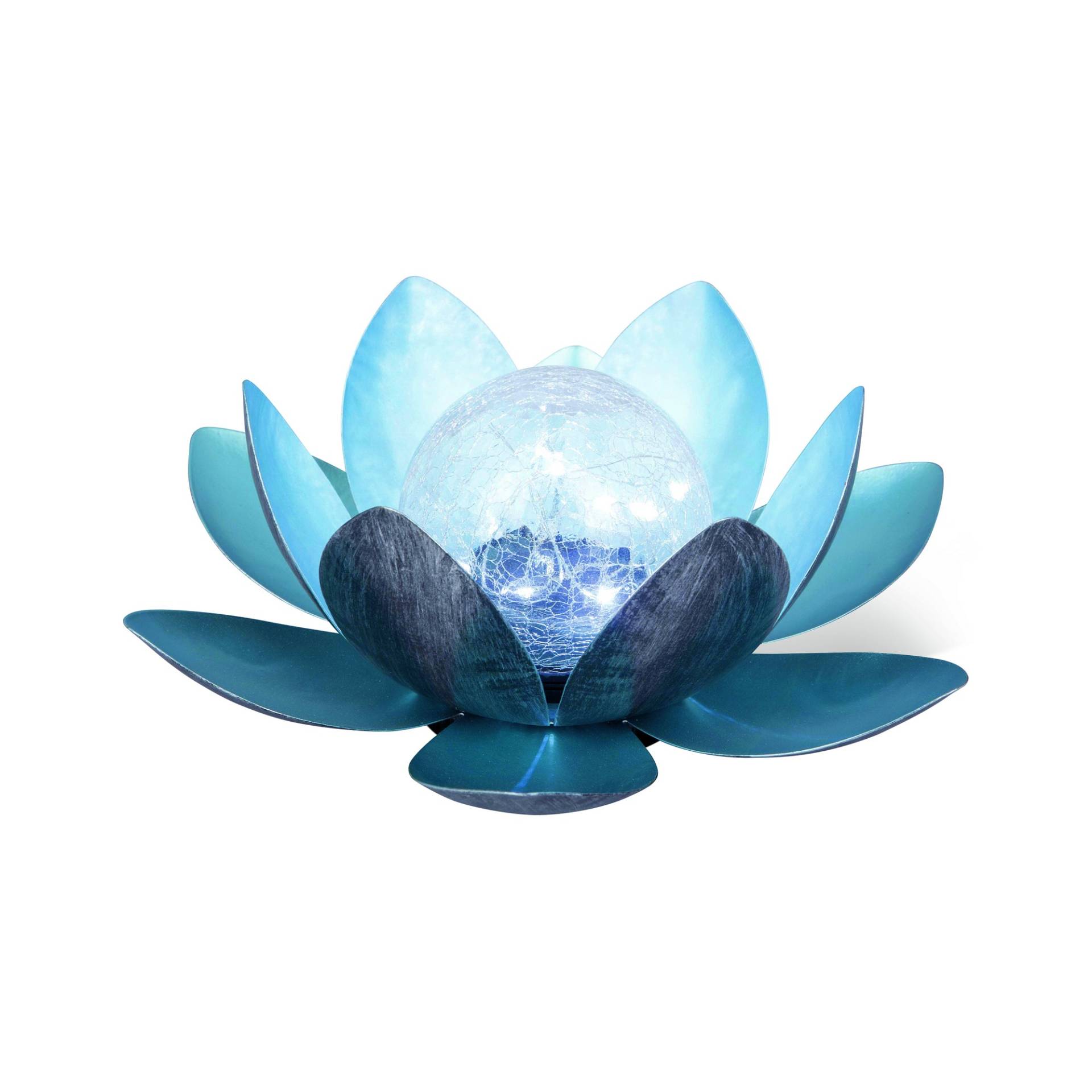 toom Solar-Dekoleuchte Lotus blau 27 x 11 cm von toom