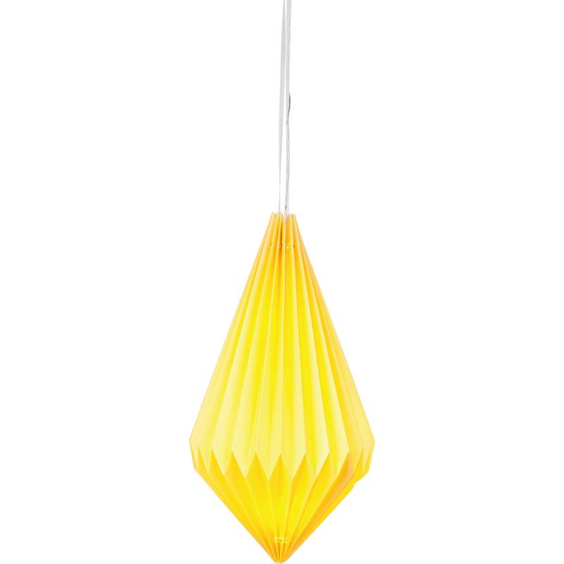 toom Solar-Laterne Papier/Kunststoff/Metall gelb 22 x 40 cm von toom