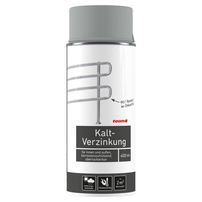 toom Spezial-Sprühlack grau seidenmatt 400 ml von toom