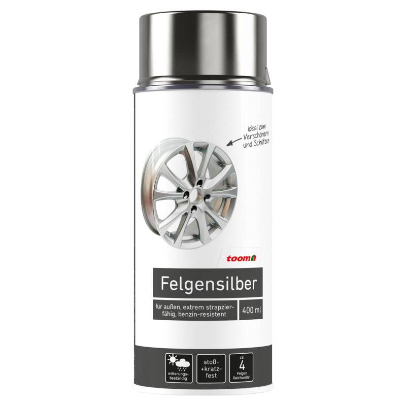 toom Spezial-Sprühlack silberfarben glänzend 400 ml toom Spezial-Sprühlack silberfarben glänzend 400 ml von toom