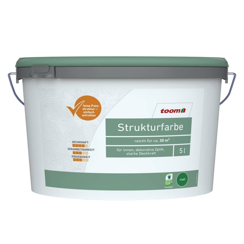 toom Strukturfarbe matt 5 l von toom