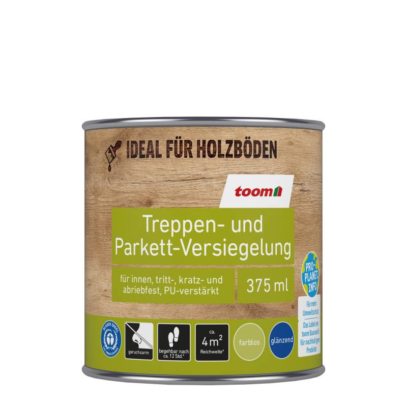 toom Treppen- und Parkett-Versiegelung transparent 375 ml von toom