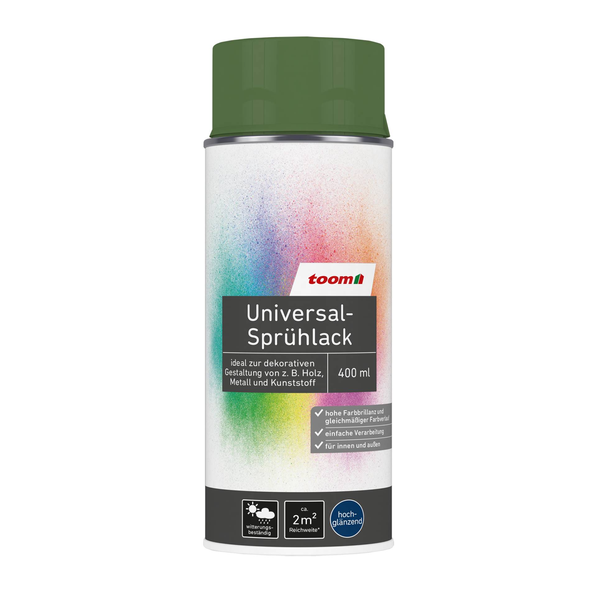 toom Universal-Sprühlack tannengrün glänzend 400 ml von toom