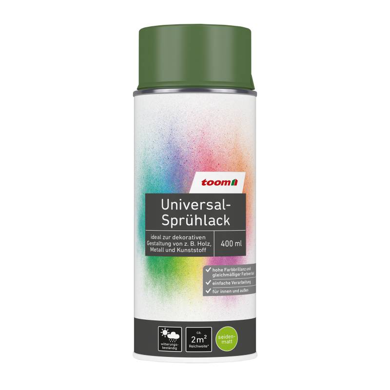 toom Universal-Sprühlack tannengrün seidenmatt 400 ml von toom