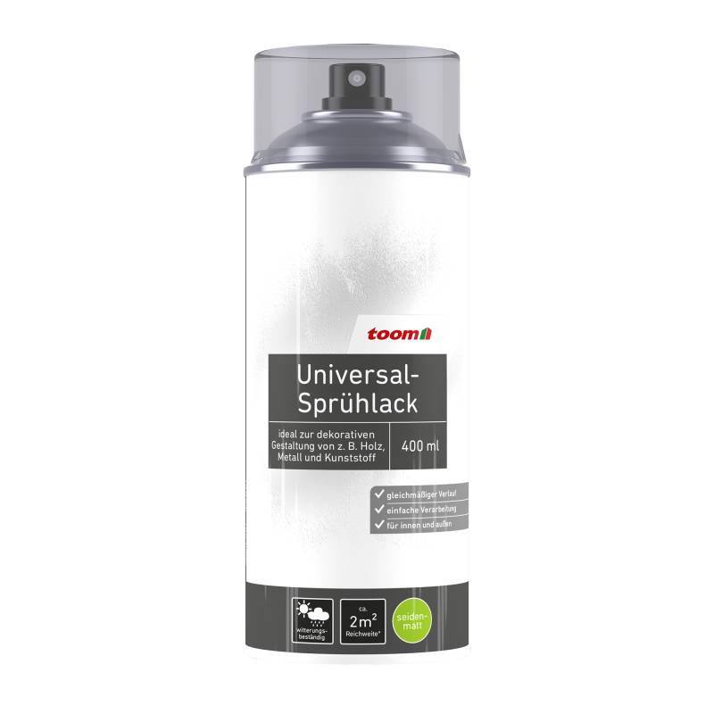toom Universal-Sprühlack transparent seidenmatt 400 ml von toom