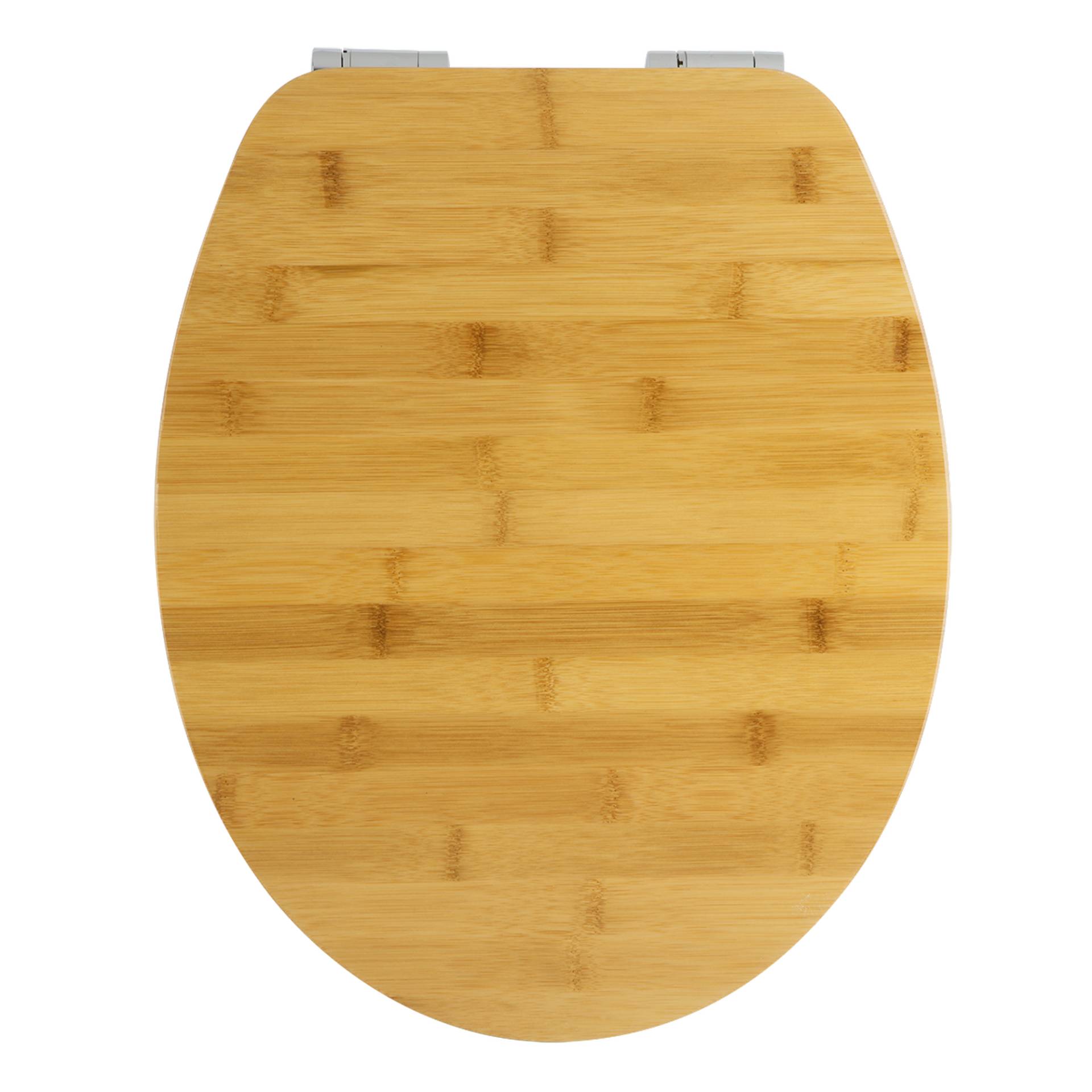 toom WC-Sitz 'Bambus' braun 45,5 x 36,5 cm von toom