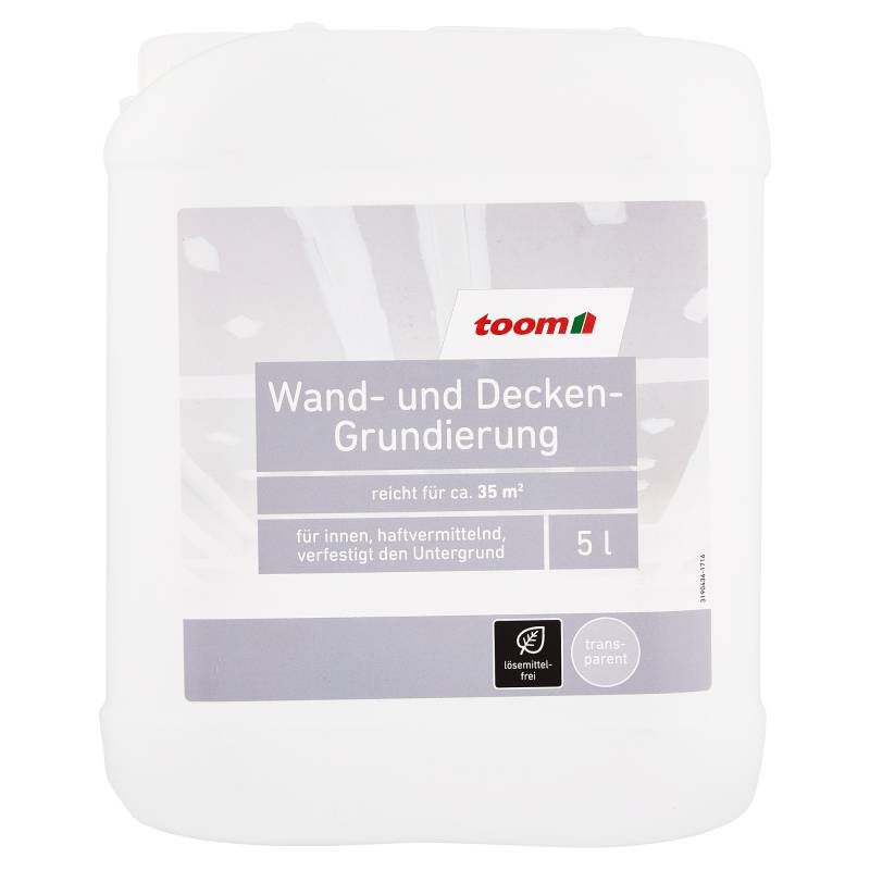 toom Wand- und Decken-Grundierung transparent 5 l von toom