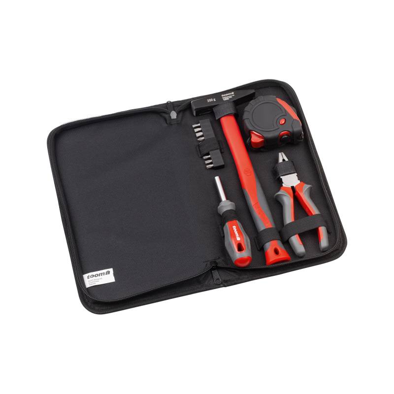 toom Werkzeug-Set inklusive 3 m Rollbandmaß, 14-teilig von toom