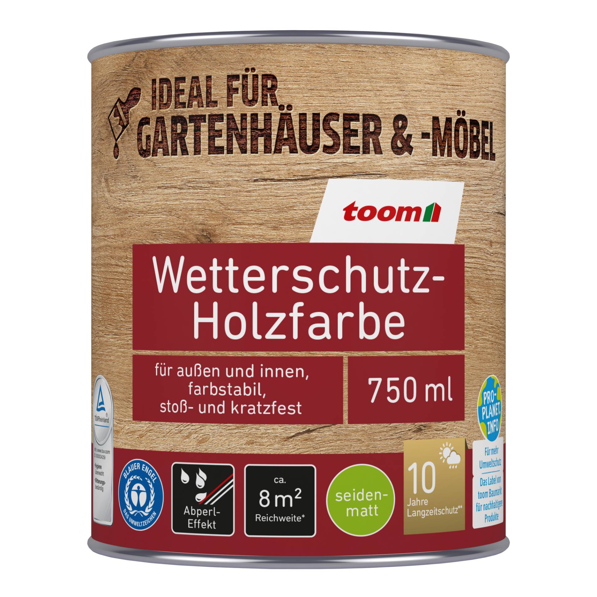 toom Wetterschutz-Holzfarbe 'Schwedenrot' rot 750 ml toom Wetterschutz-Holzfarbe 'Schwedenrot' rot 750 ml von toom