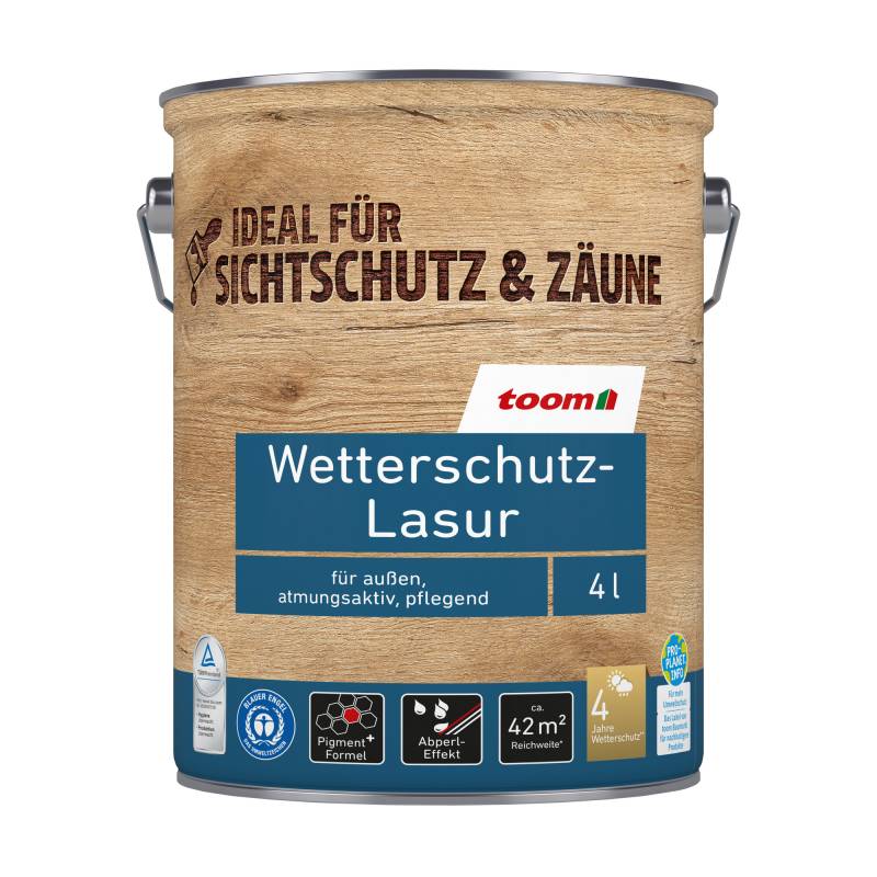 toom Wetterschutz-Lasur eichefarben 4 l von toom