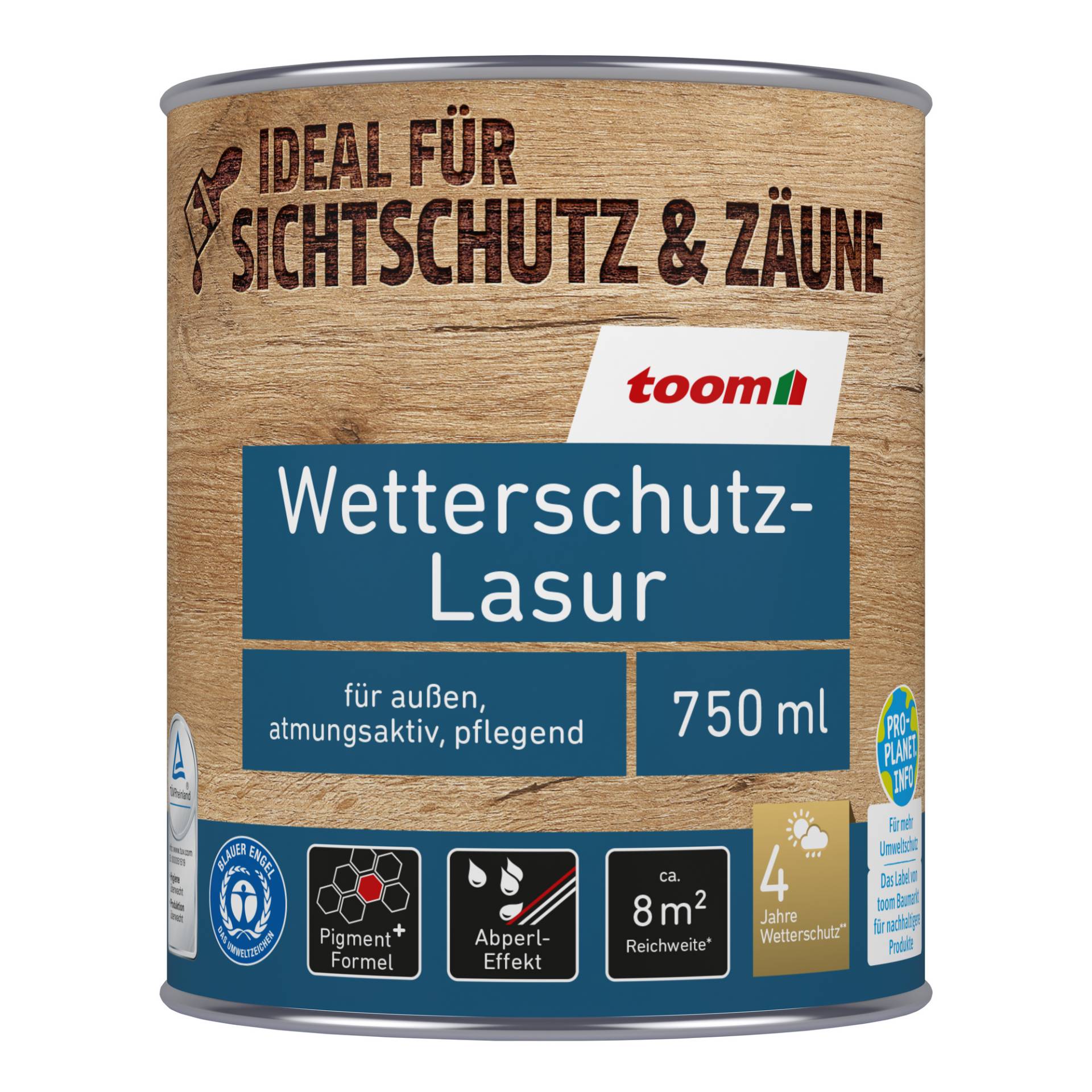 toom Wetterschutz-Lasur nussbaumfarben dunkel 750 ml toom Wetterschutz-Lasur nussbaumfarben dunkel 750 ml von toom