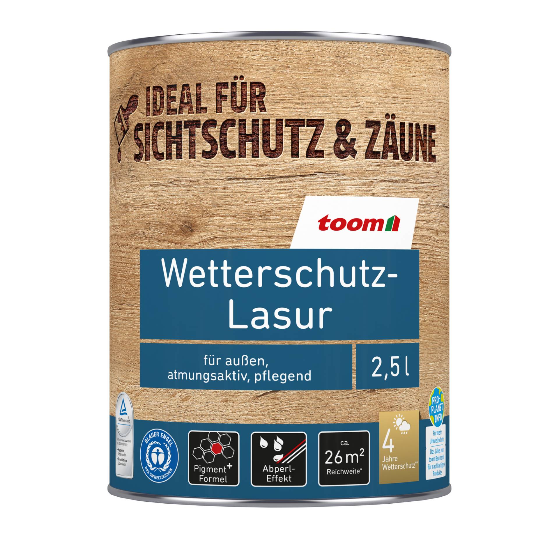 toom Wetterschutz-Lasur silbergrau 2,5 l von toom