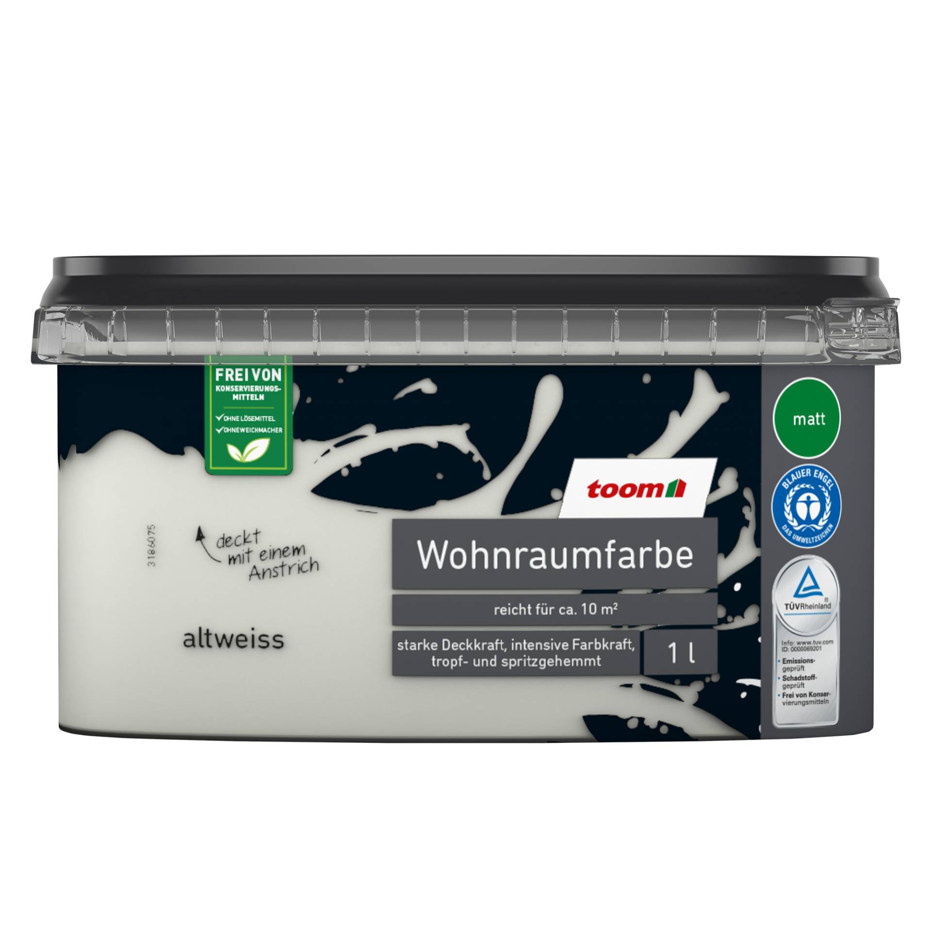 toom Wohnraumfarbe altweiß matt 1 l von toom