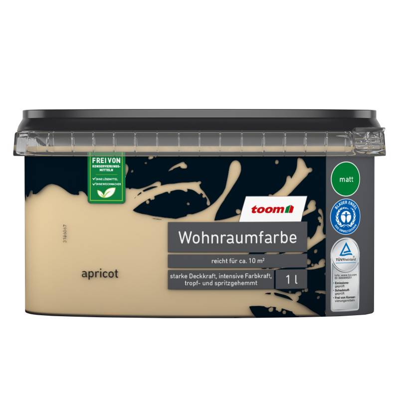 toom Wohnraumfarbe apricotfarben matt 1 l von toom