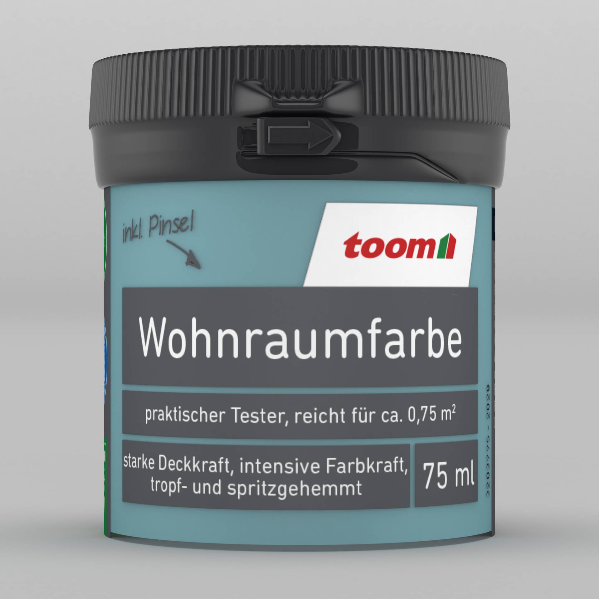 toom Wohnraumfarbe azurblau matt 75 ml von toom