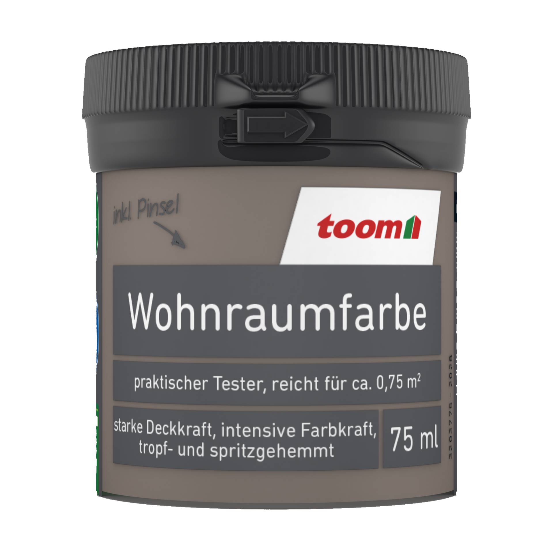 toom Wohnraumfarbe braun matt 75 ml von toom