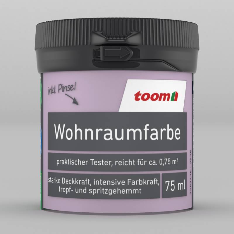 toom Wohnraumfarbe fliederfarben matt 75 ml von toom