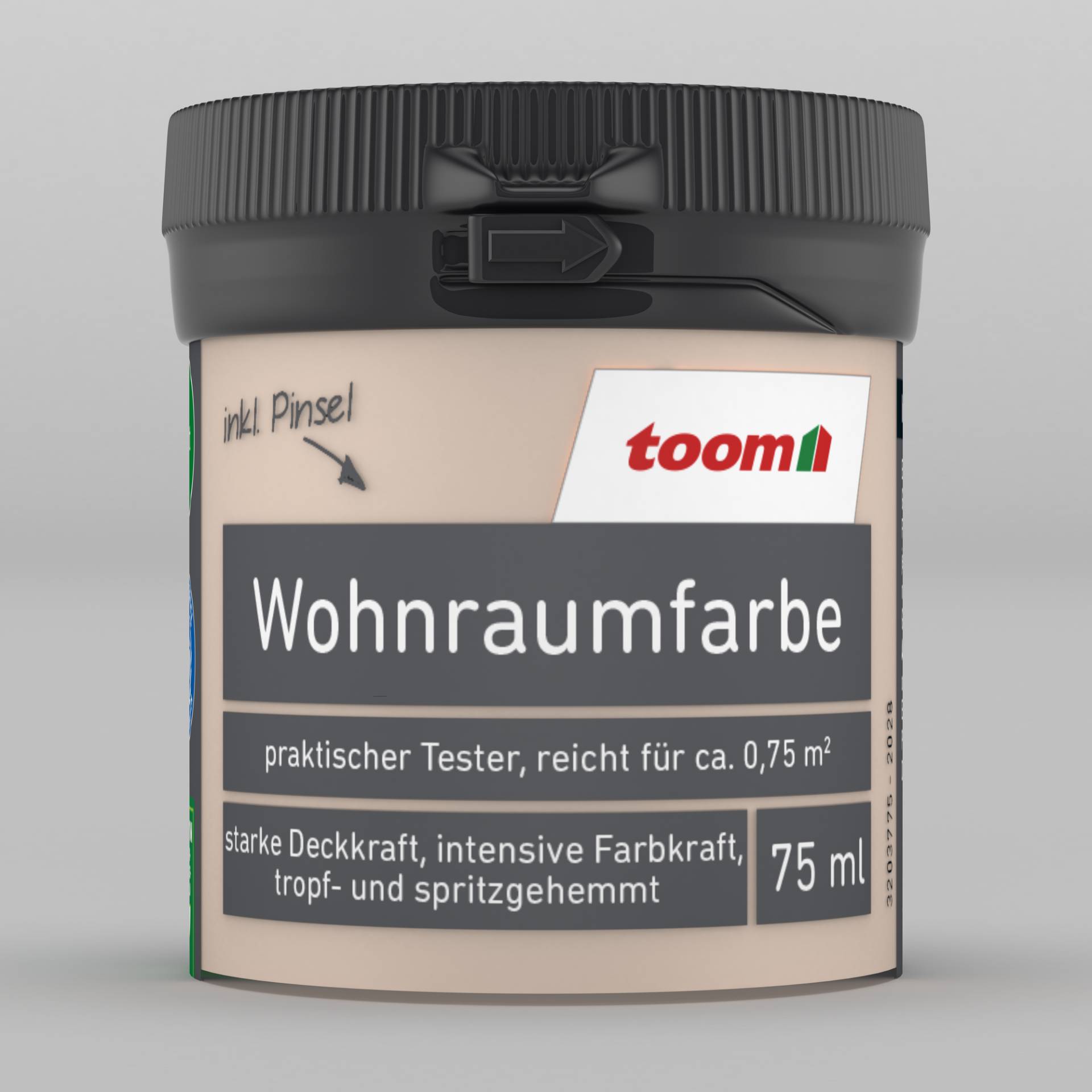 toom Wohnraumfarbe 'Kaschmir' beige matt 75 ml von toom