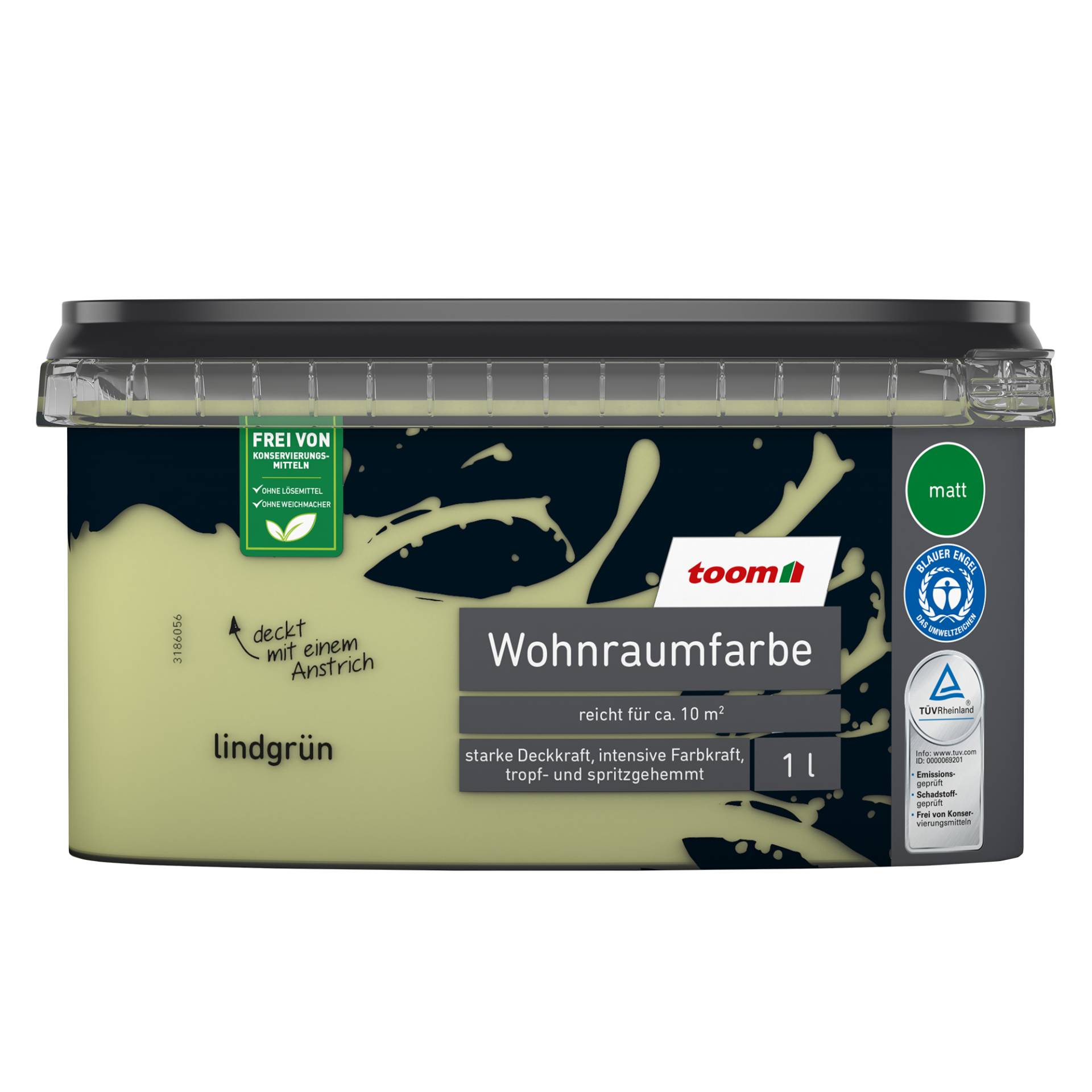 toom Wohnraumfarbe lindgrün matt 1 l toom Wohnraumfarbe lindgrün matt 1 l von toom