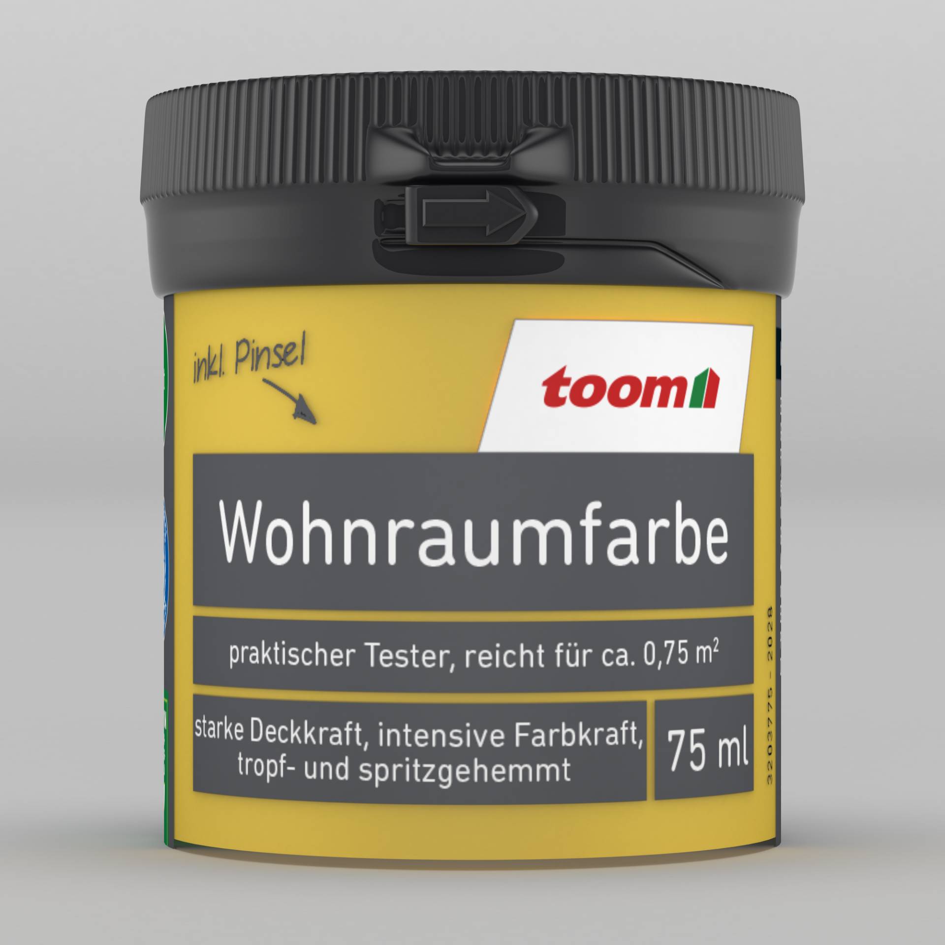 toom Wohnraumfarbe sonnengelb matt 75 ml von toom