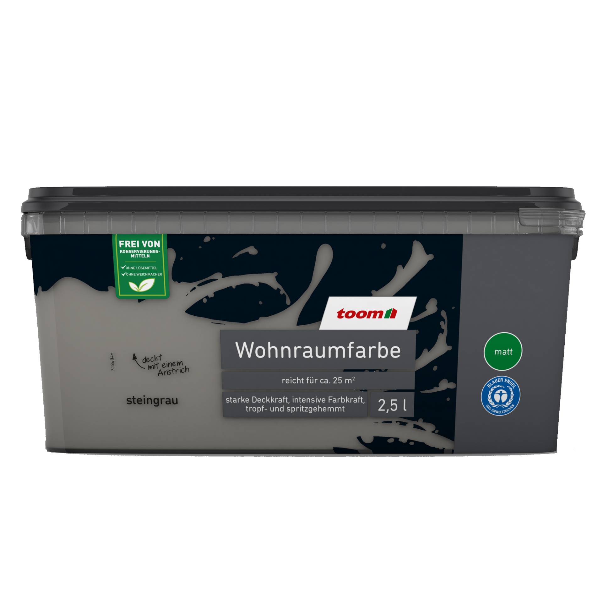toom Wohnraumfarbe steingrau matt 2,5 l toom Wohnraumfarbe steingrau matt 2,5 l von toom