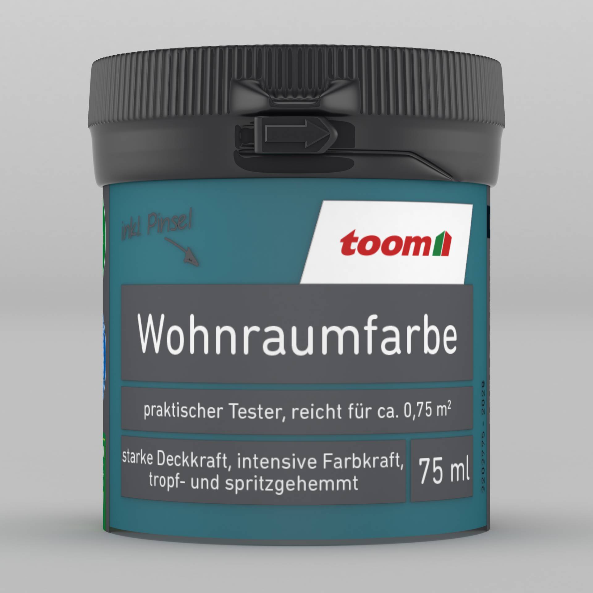 toom Wohnraumfarbe türkis matt 75 ml von toom