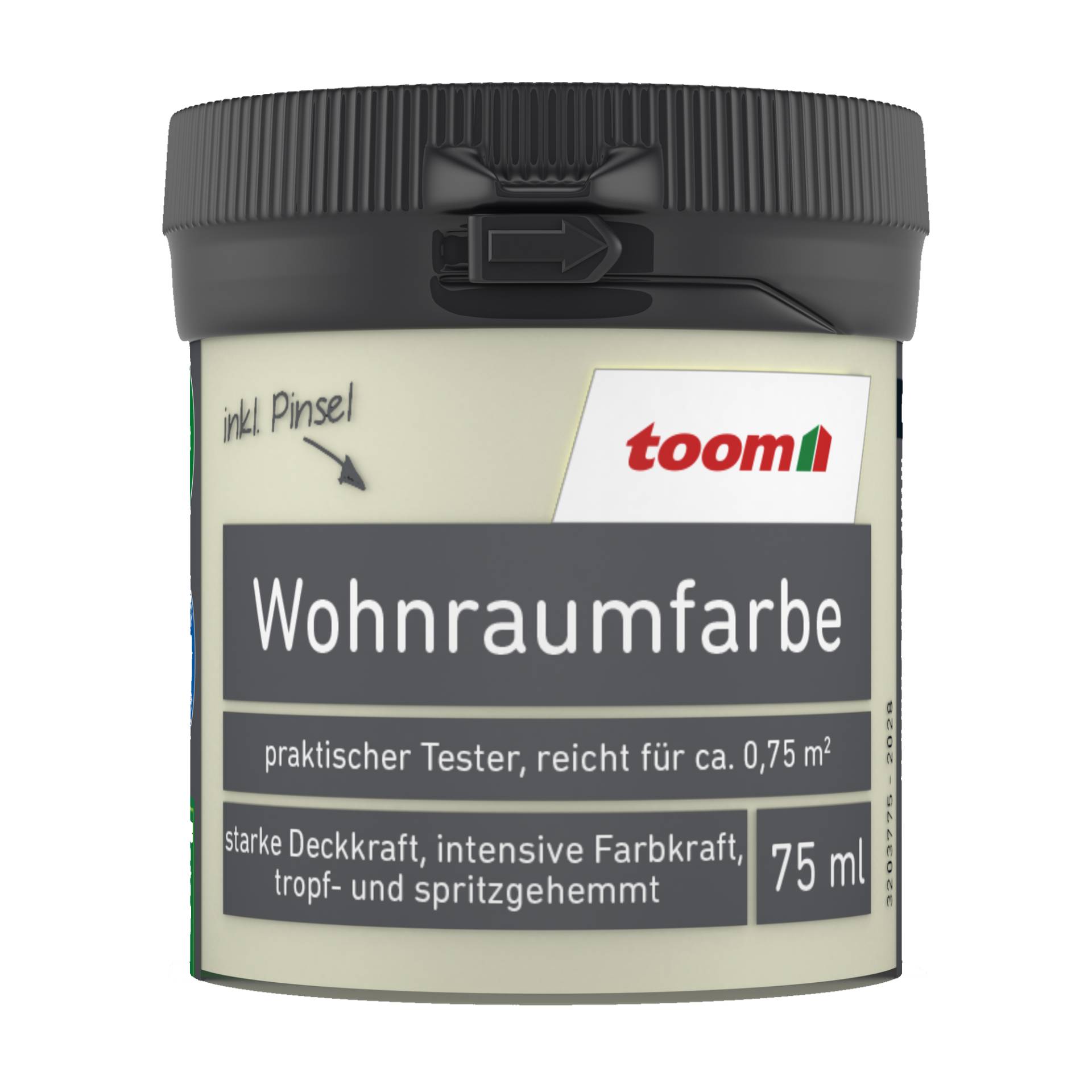 toom Wohnraumfarbe cremeweiß matt 75 ml von toom